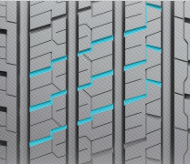 Shaped Noise Reduction Groove Design
